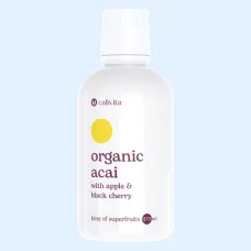 CaliVita Acai Organic-473 ml- suc organic de mere şi cireşe negre