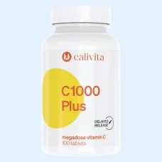 C 1000 Plus CaliVita – Vitamina C 1000 mg cu măceșe organice, eliberare prelungită, 100 tablete