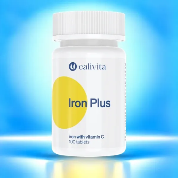CaliVita Iron Plus - 100 tablete-Fier si vitamina C