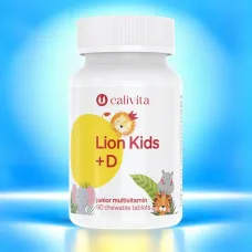 CaliVita Lion Kids + Vitamina D-90 tablete masticabile-Multivitamine pentru copii