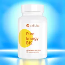 CaliVita Pure Energy B12-90-capsule- Mega doză de vitamina b12 cu adaos de spirulina