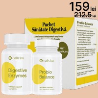 Pachet Sănătate Digestivă: Digestive Enzymes + ProbioBalance Calivita