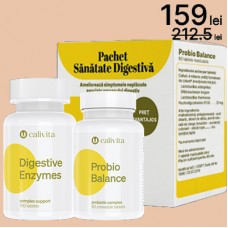 Pachet Sănătate Digestivă: Digestive Enzymes + ProbioBalance Calivita