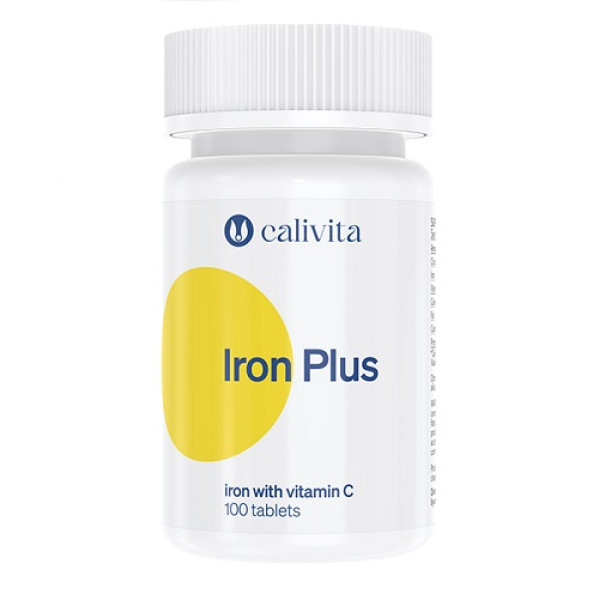 CaliVita Iron Plus - 100 tablete-Fier si vitamina C