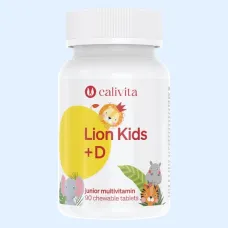 CaliVita Lion Kids + Vitamina D-90 tablete masticabile-Multivitamine pentru copii