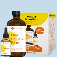 Pachet Imunitate Pure Liquid C + Forte D-drops (240 ml + 30 ml)