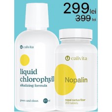 Pachet colon iritabil:Noplalin+Liquid Chlorophyll