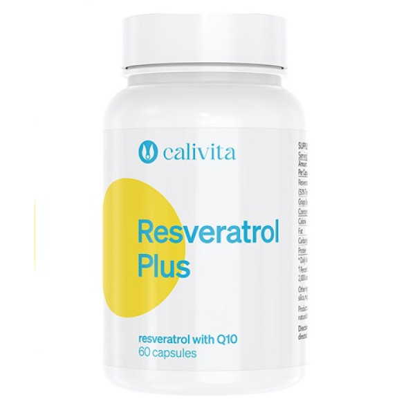 Resveratrol plus  cu coq10 plus pentru un efect mai puternic | 60 capsule