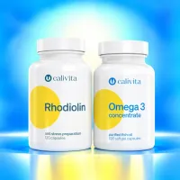 CaliVita Pachet Enjoy life: Rhodiolin + Omega 3 concentrate