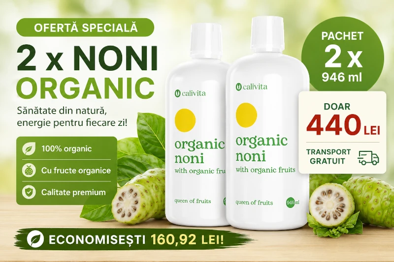 Pachet 2 Noni Organic CaliVita - oferta 440 lei